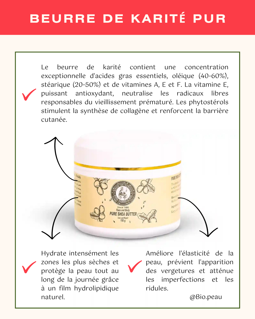 Beurre de karité pur 150g