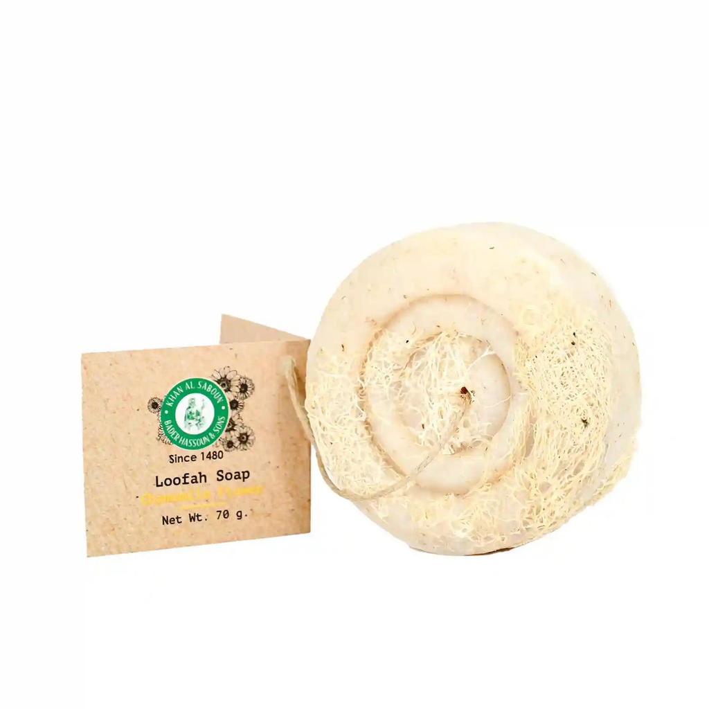 Savon à la camomille avec loofah