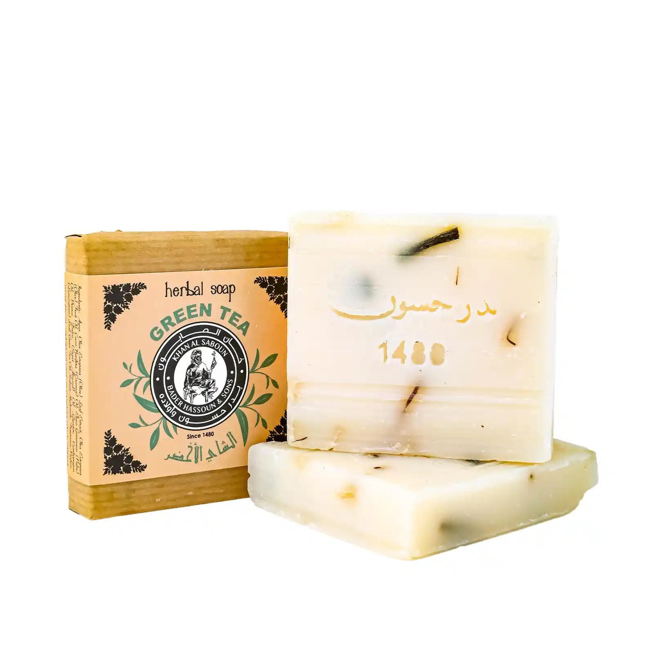 Savon aux herbes au thé vert 80g